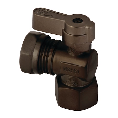 Kingston Brass KF4410ORB 1/2" FIP X 1/2" or 7/16" Slip Joint Angle Stop Valve, Oil Rubbed Bronze KF4410ORB